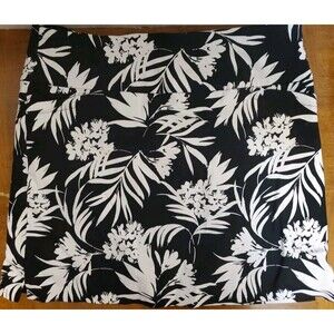 SC‎ & CO Skort Black White Hawaiian Floral Golf Tennis Pockets Mini Size XLarge